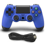 Wired Game Controller for Sony PS4, Blue, White, Black