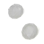 2 PCS Diamond Texture Games Grip Caps for PS5, Clear White, Green, Blue, Red