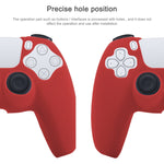 Leather Texture Silicone Protective Case For PS5