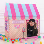 Household Children Printing Play Tent Small Game House, with 50 Ocean Balls, with 50 Ocean Balls (Black White), with 50 Ocean Balls (Pink), with 50 Ocean Balls (Green), with 50 Ocean Balls (Light Pink)