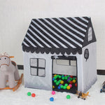 Household Children Printing Play Tent Small Game House, (Black White), (Pink), (Green), (Light Pink)