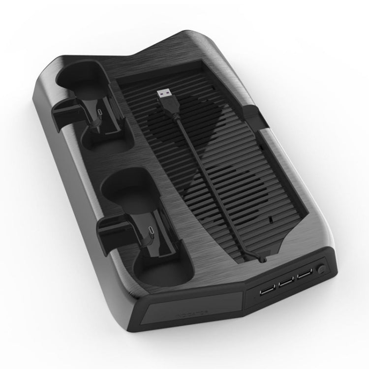 KJH P5-010-2 Multi-function Charging Cooling Fan Base with Storage Tray Bracket For PS5 De / UHD, KJH P5-010-2