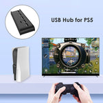 KJH P5-008 6 in 1 USB Splitter Expander Hub Adapter For PS5, KJH P5-008