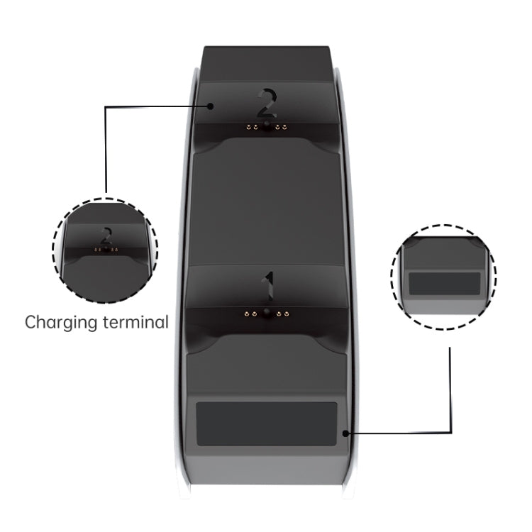 iPlay HBP-245 Game Controller Dual Seat Charger For PS5, HBP-245