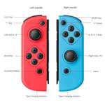 Left and Right Bluetooth Wireless Joypad Gamepad Game Controller for Switch, For Nintendo Switch