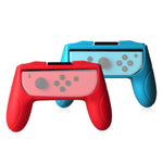 OIVO 2 PCS Left and Right Game Handle Grip Controller for Nintendo Switch Joy-con Grip, Red And Bule