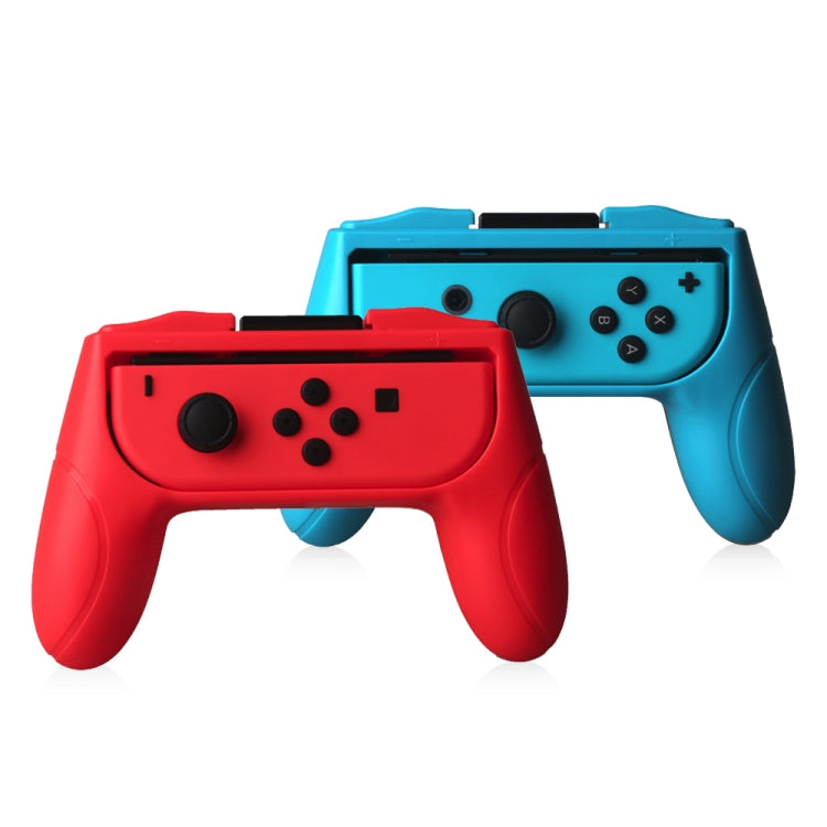 OIVO 2 PCS Left and Right Game Handle Grip Controller for Nintendo Switch Joy-con Grip, Red And Bule