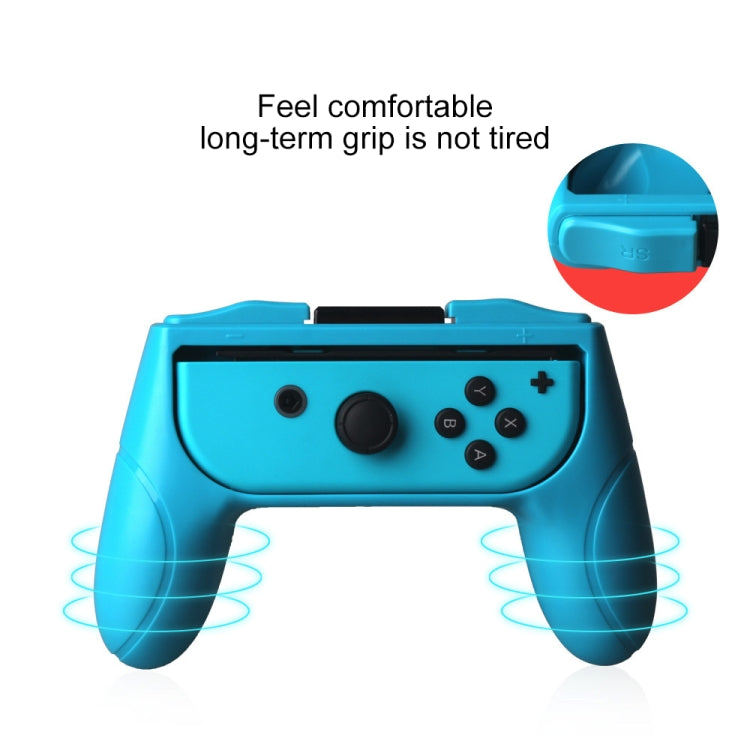 OIVO 2 PCS Left and Right Game Handle Grip Controller for Nintendo Switch Joy-con Grip, Red And Bule
