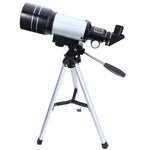 F30070M Portable Professional High Definition High Times Espace Astronomical Telescope Spotting Scope with Tripod(Silver), F30070M