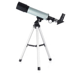 F36050 Portable Professional High Definition High Times Espace Astronomical Telescope Spotting Scope with Aluminum Alloy Tripod(Silver), F36050