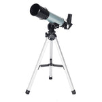 F36050 Portable Professional High Definition High Times Espace Astronomical Telescope Spotting Scope with Aluminum Alloy Tripod(Silver), F36050