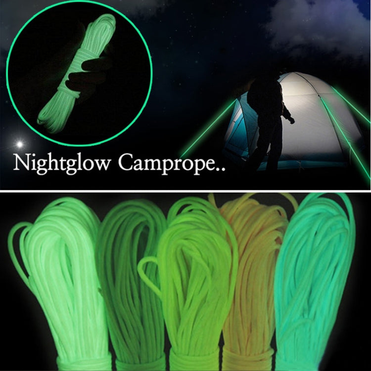 20m 9-Core Nylon+Polyester Full-light Outdoor Camping Tent Rescue Bundled Fluorescent Climbing Rope, 20m Pink, 20m Green, 20m White, 20m Yellow