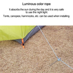 20m 9-Core Nylon+Polyester Full-light Outdoor Camping Tent Rescue Bundled Fluorescent Climbing Rope, 20m Blue, 20m White, 20m Yellow, 20m Orange, 20m Pink, 20m Green