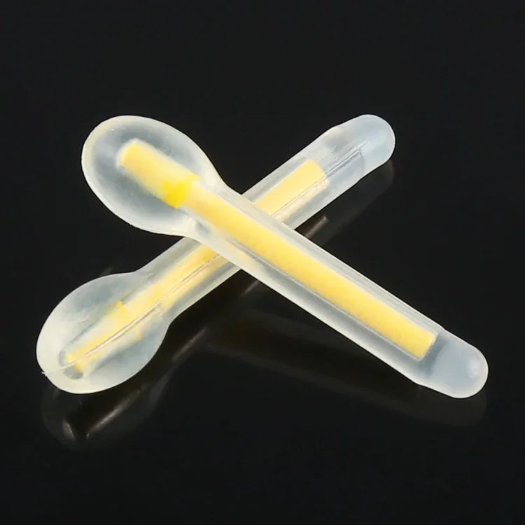 10 Packs OCEAN SUN Bulb Shape Luminous Float Night Fishing Light Stick, Visibility: 25m, Size: 3.0 x 25mm, Bulb Shape, Visibility: 25m