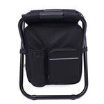 Outdoor Portable Folding Camping Chair Light Fishing Beach Chair Stainless Steel Pipe Folding Chair with Ice Bag, Stainless Steel Folding Chair(Black), Stainless Steel Folding Chair(Green), Stainless Steel Folding Chair(Blue)                           ...