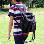 Outdoor Portable Folding Camping Chair Light Fishing Beach Chair Stainless Steel Pipe Folding Chair with Ice Bag, Stainless Steel Folding Chair(Black), Stainless Steel Folding Chair(Green), Stainless Steel Folding Chair(Blue)                           ...