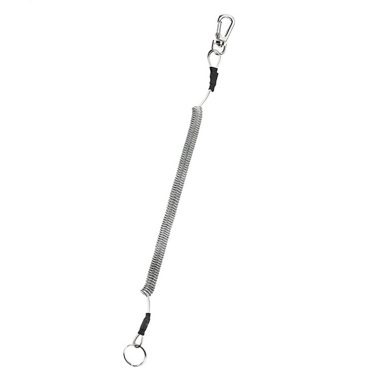Outdoor Multi-functional Anti-lost Keychain TPU Spring Lanyard, Length: 32cm, Anti-lost Keychain (Transparent), Anti-lost Keychain (Grey), Anti-lost Keychain (Green)