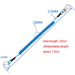 Outdoor Multi-functional Anti-lost Keychain TPU Spring Lanyard, Length: 32cm, Anti-lost Keychain (Transparent), Anti-lost Keychain (Grey), Anti-lost Keychain (Green)