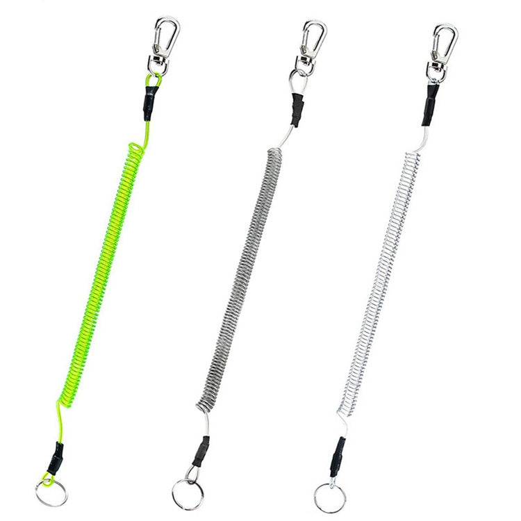 Outdoor Multi-functional Anti-lost Keychain TPU Spring Lanyard, Length: 32cm, Anti-lost Keychain (Transparent), Anti-lost Keychain (Grey), Anti-lost Keychain (Green)