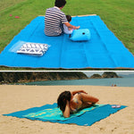 Sand Free Mat Lightweight Foldable Outdoor Picnic Mattress Camping Cushion Beach Mat, Size: 2x1.5m, 2 x 1.5m(Green), 2 x 1.5m(Blue), 2 x 1.5m(Pink)