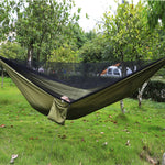 Portable Outdoor Parachute Hammock with Mosquito Nets, Black, Dark Blue + Baby Blue, Pink Blue, Green, Blue, Army Green