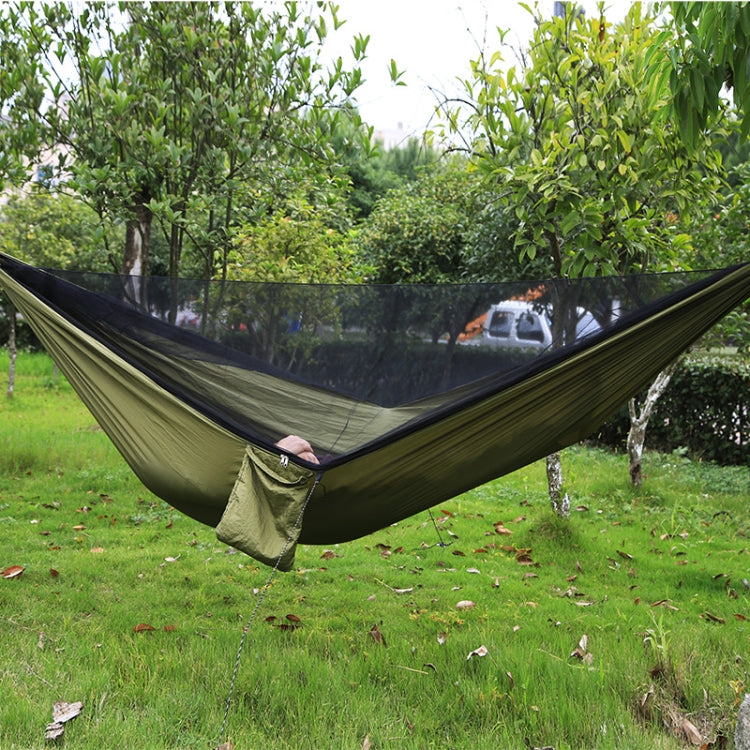 Portable Outdoor Parachute Hammock with Mosquito Nets, Black, Dark Blue + Baby Blue, Pink Blue, Green, Blue, Army Green