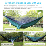 Portable Outdoor Parachute Hammock with Mosquito Nets, Army Green, Black, Dark Blue + Baby Blue, Pink Blue, Green, Blue