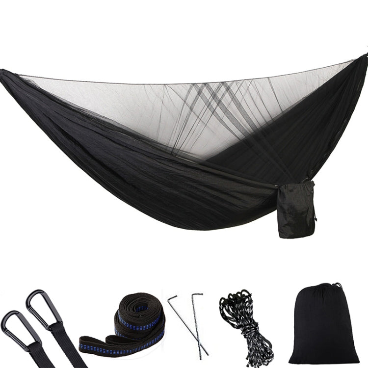 Portable Outdoor Parachute Hammock with Mosquito Nets, Black, Dark Blue + Baby Blue, Pink Blue, Green, Blue, Army Green