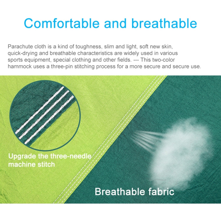 Portable Outdoor Parachute Hammock with Mosquito Nets, Black, Dark Blue + Baby Blue, Pink Blue, Green, Blue, Army Green