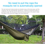 Portable Outdoor Parachute Hammock with Mosquito Nets, Black, Dark Blue + Baby Blue, Pink Blue, Green, Blue, Army Green