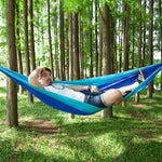 Portable Outdoor Parachute Hammock with Mosquito Nets, Black, Dark Blue + Baby Blue, Pink Blue, Green, Blue, Army Green