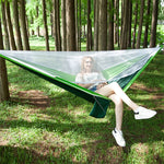 Portable Outdoor Parachute Hammock with Mosquito Nets, Black, Dark Blue + Baby Blue, Pink Blue, Green, Blue, Army Green