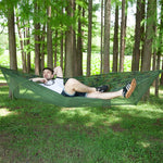Portable Outdoor Camping Full-automatic Nylon Parachute Hammock with Mosquito Nets, Size : 290 x 140cm, 290x140cm Army Green, 290x140cm Black, 290x140cm Dark Blue, 290x140cm Dark Green, 290x140cm Pink Blue, 290x140cm Green, 290x140cm Blue              ...