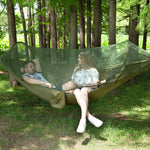 Portable Outdoor Camping Full-automatic Nylon Parachute Hammock with Mosquito Nets, Size : 290 x 140cm, 290x140cm Army Green, 290x140cm Black, 290x140cm Dark Blue, 290x140cm Dark Green, 290x140cm Pink Blue, 290x140cm Green, 290x140cm Blue              ...