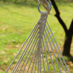 Aotu AT6732 Outdoor Cotton Rope Net Swing Frame Hanging Chair Hammock, Size: 130x90cm, Size: 130x90cm