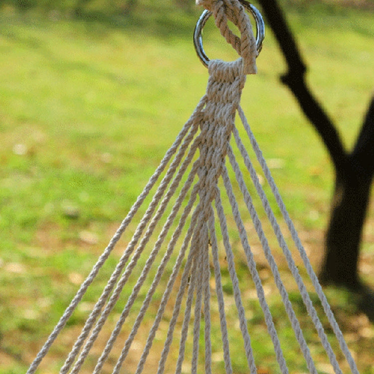 Aotu AT6732 Outdoor Cotton Rope Net Swing Frame Hanging Chair Hammock, Size: 130x90cm, Size: 130x90cm