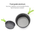 Aotu AT6385 Outdoor Camping Tableware Pots Cookwear Set for 1-2 Person, Aotu AT6385