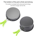 Aotu AT6385 Outdoor Camping Tableware Pots Cookwear Set for 1-2 Person, Aotu AT6385