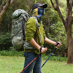 Aotu AT7551 135cm Aluminum Alloy Outdoor Camping Corky Trekking Poles, Silver#135cm, Black#135cm, Blue#135cm, Red#135cm