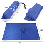 3 in 1 Aotu AT6927 Multifunctional Outdoor Camp Riding Raincoat Picnic Blanket,  Size: 217x143cm, 217x143cm (Orange), 217x143cm (Blue)