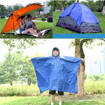 3 in 1 Aotu AT6927 Multifunctional Outdoor Camp Riding Raincoat Picnic Blanket,  Size: 217x143cm, 217x143cm (Orange), 217x143cm (Blue)