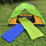 Aotu AT6241 Outdoor Camping Inflatable Cushion TPU Air Mattress, Size: 190x57x5.5cm, Size: 190x57x5.5cm (Blue)
