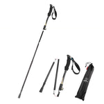 Aotu AT7558 125cm Aluminum Alloy Outdoor Camping Folding Corky Trekking Poles EVA Handle Alpenstock, AT7558