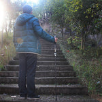 Aotu AT7558 125cm Aluminum Alloy Outdoor Camping Folding Corky Trekking Poles EVA Handle Alpenstock, AT7558