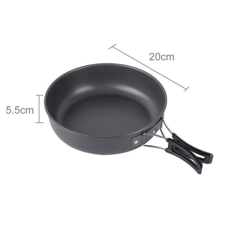 DS-500 Outdoor Camping Ultra Light Weight 15 Piece Cookware Stackable Set for 4-5 People, Size: Large, DS-500 Size: Large