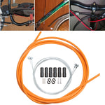 Universal Bicycle Brake Cable Tube Set, Black, Orange, Green, Grey, Blue, Red, White, Yellow