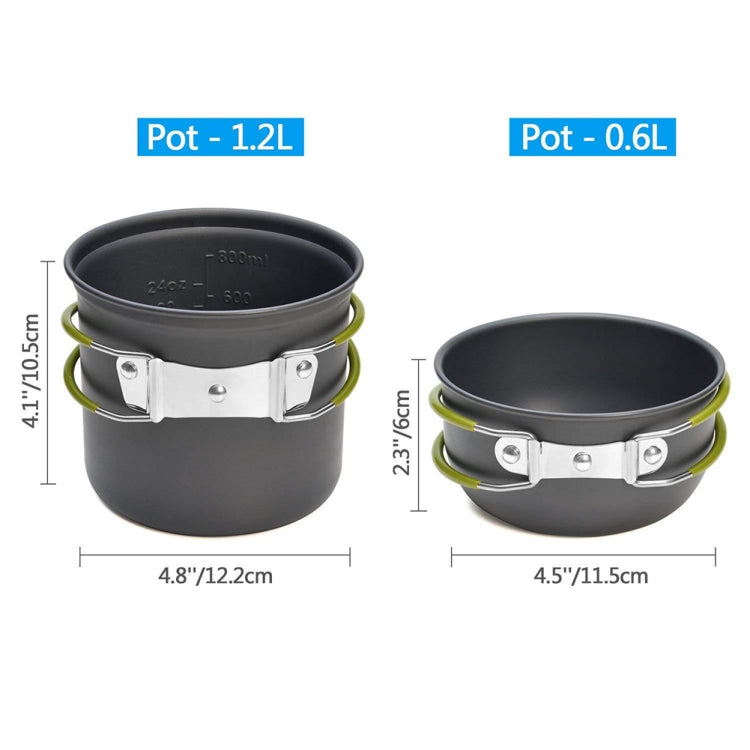 DS-101 Portable Outdoor Camping Cooking Set Picnic Boiler Cookware Combination