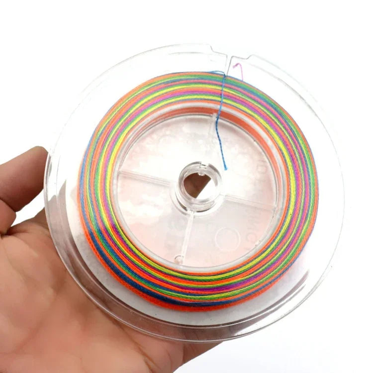 HENGJIA Colorful 5.0# 0.37mm 50LB 22.6kg Tension 100m Extra Strong 4 Shares Braid PE Fishing Line Kite Line, 5.0# 0.37mm 50LB