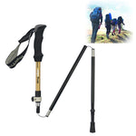 Outdoor Mountaineering Portable Foldable Ultra light Aluminium Alloy Alpenstocks Trekking Poles, Length : 35-125CM, Length : 35-125CM (Gold), Length : 35-125CM (Blue), Length : 35-125CM (Red)