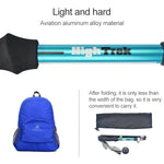 Outdoor Mountaineering Portable Foldable Ultra light Aluminium Alloy Alpenstocks Trekking Poles, Length : 35-125CM, Length : 35-125CM (Gold), Length : 35-125CM (Blue), Length : 35-125CM (Red)
